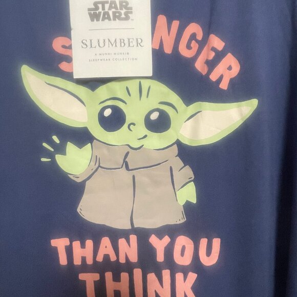 Star Wars Grogu Slumber Munki Munki Nightgown Women’s Size Large - Picture 5 of 5
